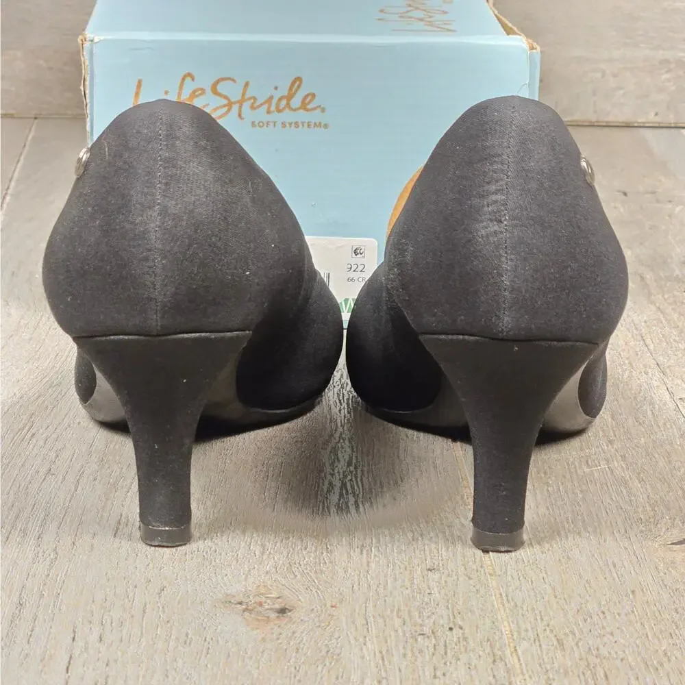 Life Stride Heels Black Women's Sz 9